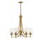 Z-Lite Joliet 5 Light Chandelier, Olde Brass & Clear 473-5OBR - alternate 1